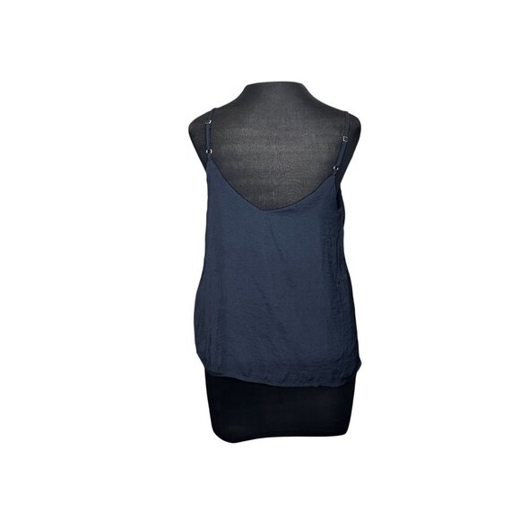 Navy Blue Cotton On Womens Sleeveless Cami Top M Adjustable Straps - Picture 3 of 9